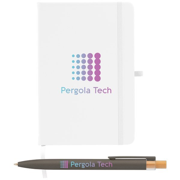 Wilde Recycled Hard Cover Journal & Pen Set, 5.5" x 8.3"