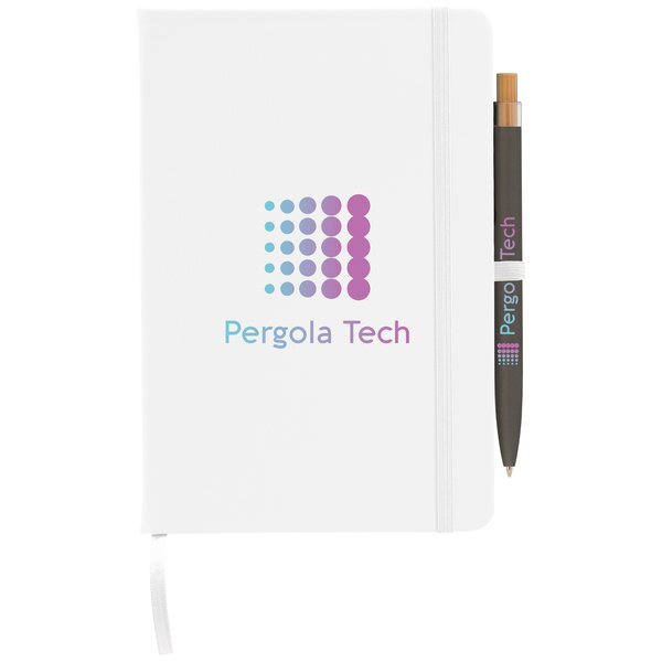 Wilde Recycled Hard Cover Journal & Pen Set, 5.5" x 8.3"