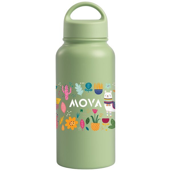 Mariner Double Wall Recycled Stainless Steel Bottle, Full Color, 31oz.