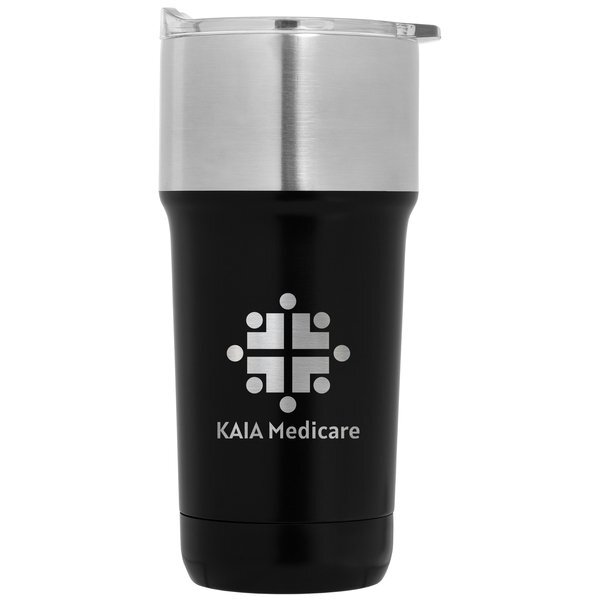 Optimus Double Wall Recycled Stainless Tumbler with Ceramic Interior, 20oz.