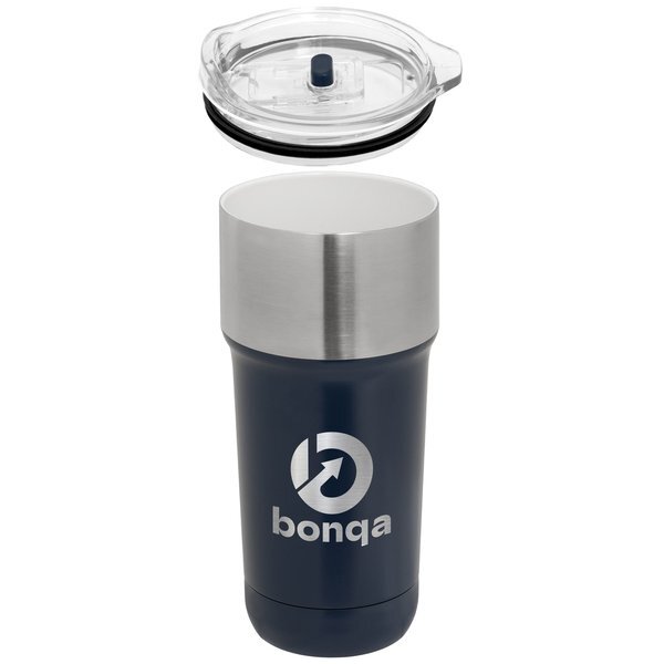 Optimus Double Wall Recycled Stainless Tumbler with Ceramic Interior, 20oz.