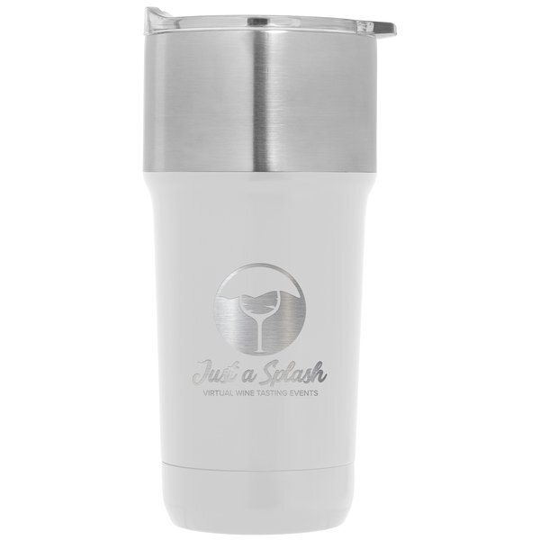 Optimus Double Wall Recycled Stainless Tumbler with Ceramic Interior, 20oz.