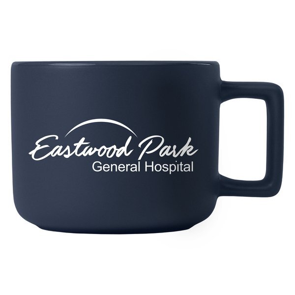 Café Virtuoso Ceramic Mug with Bamboo Lid, 12oz.