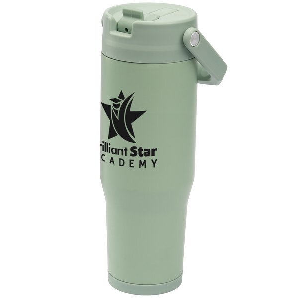 Polar Duo Double-Wall Recycled Stainless Steel Tumbler with Storage Base, 32oz.