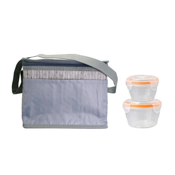 Nested Gray Graph Lunch Set