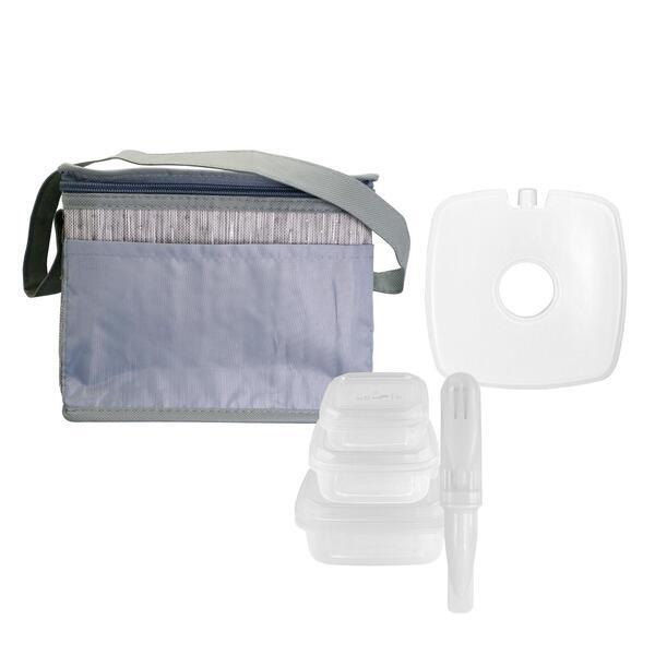 Gray Graph Chilled Lunch Set