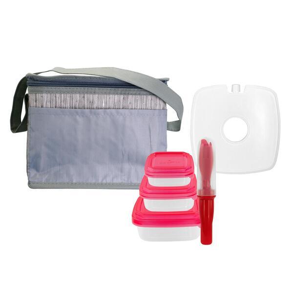 Gray Graph Chilled Lunch Set