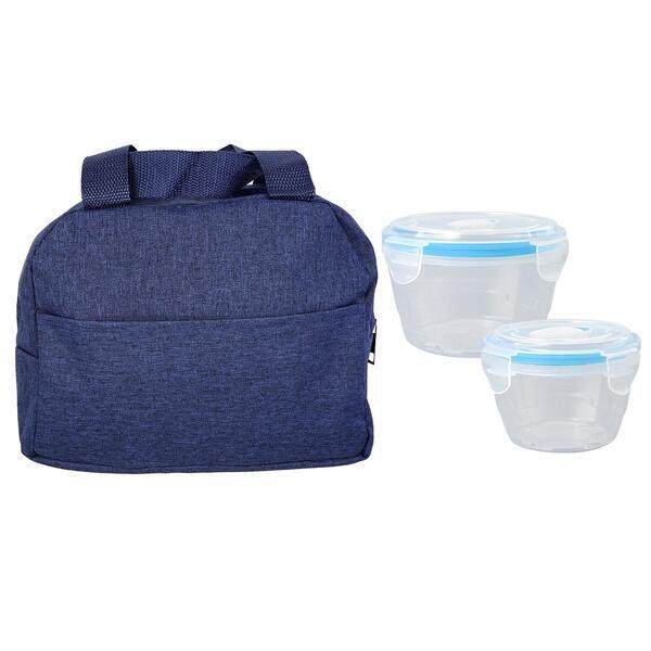 Nested Heather Lunch Cooler & Bowl Set