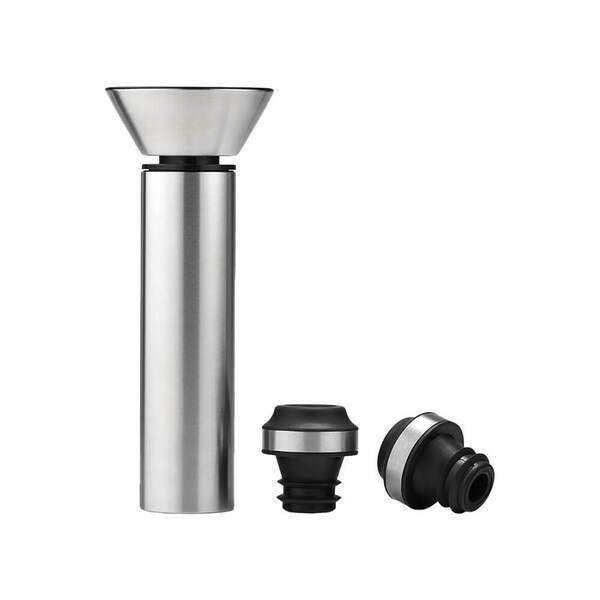 Rabbit® Vacuum Wine Saver & Preserver w/ Two Stoppers