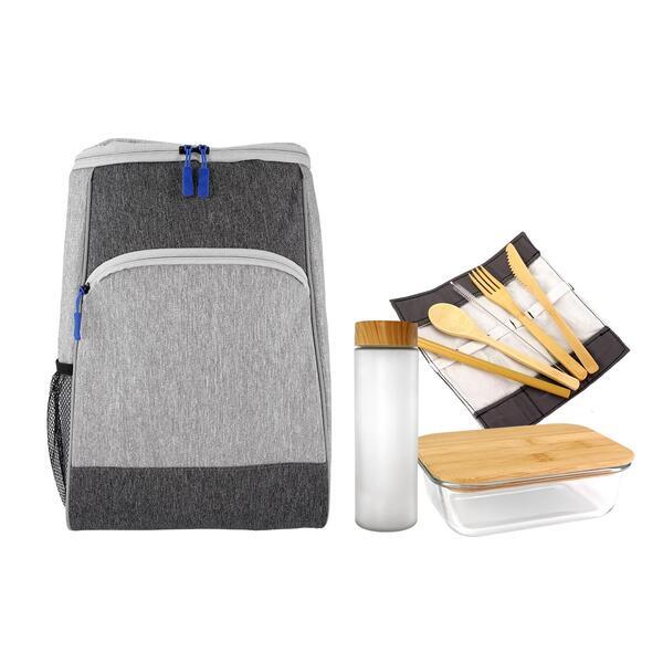 Bay Cooler Backpack Glass Lunch Set