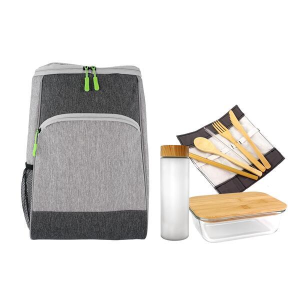 Bay Cooler Backpack Glass Lunch Set