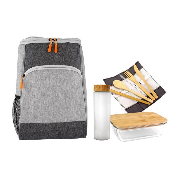 Bay Cooler Backpack Glass Lunch Set