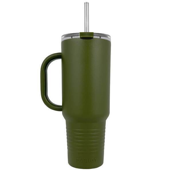 Patriot® Major Double Wall Insulated Tumbler w/ Straw, 40oz.