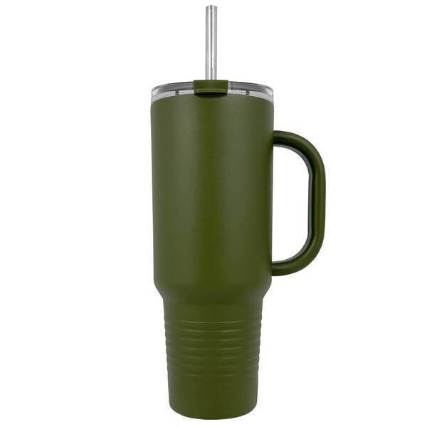 Patriot® Major Double Wall Insulated Tumbler w/ Straw, 40oz.
