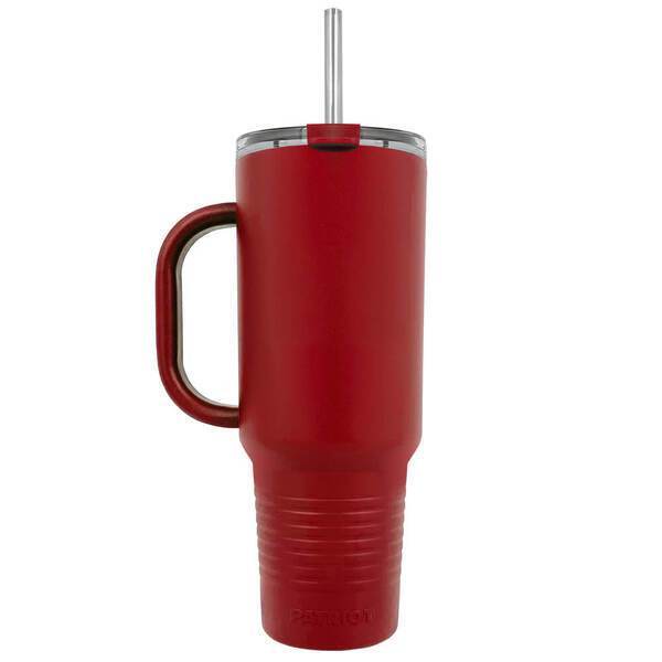 Patriot® Major Double Wall Insulated Tumbler w/ Straw, 40oz.