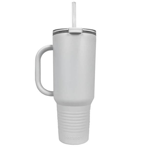 Patriot® Major Double Wall Insulated Tumbler w/ Straw, 40oz.
