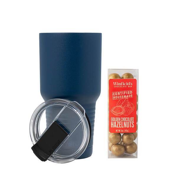 Patriot® Stainless Steel Tumbler & Golden Chocolate Gift Set