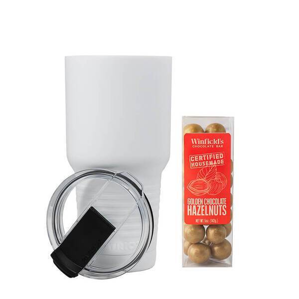 Patriot® Stainless Steel Tumbler & Golden Chocolate Gift Set