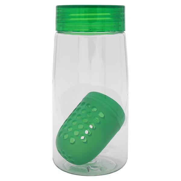 Clear View Recycled Bottle w/ Floating Infuser, 18oz.