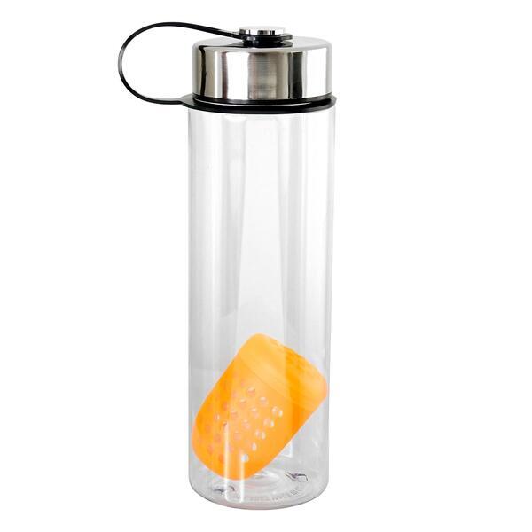 Metal Lanyard Lid Recycled Bottle w/ Floating Infuser, 24oz.