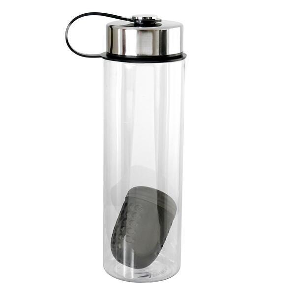 Metal Lanyard Lid Recycled Bottle w/ Floating Infuser, 24oz.
