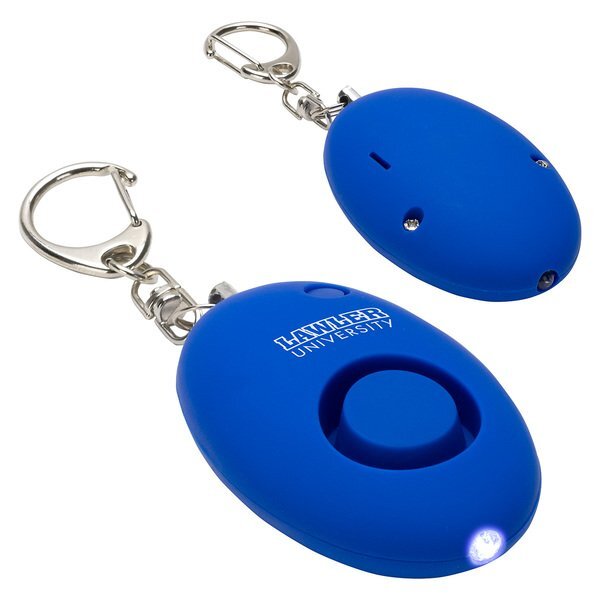Soft-Touch LED Light and Alarm Key Chain