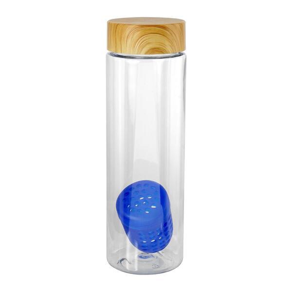 Bamboo Pattern Recycled Bottle w/ Floating Infuser, 24oz.