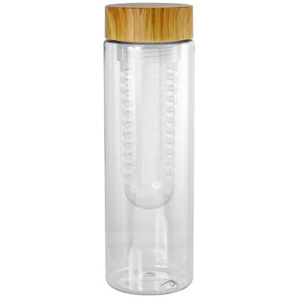 Bamboo Pattern Recycled Bottle w/ Fruit Infuser, 24oz.