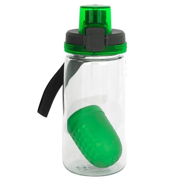 Locking Lid Recycled Bottle w/ Floating Infuser, 18oz.