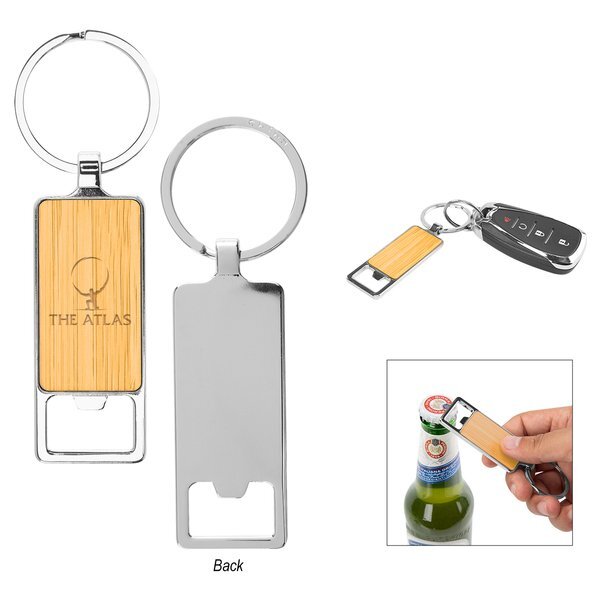 Bristol Bamboo Key Tag w/ Bottle Opener