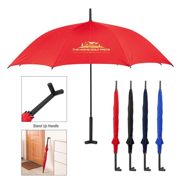 Auto Open Umbrella w/ Prop Stand, 46" Arc