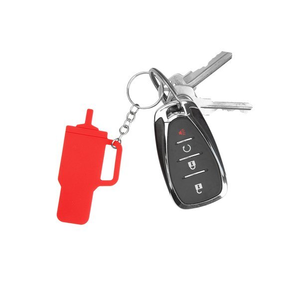 Intrepid Tumbler Shaped Silicone Key Ring
