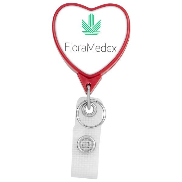 Hemp Jumbo Heart Badge Reel