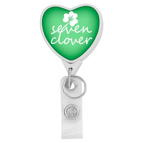 Hemp Jumbo Heart Badge Reel