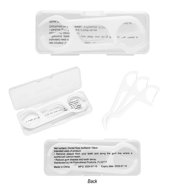 Dental Flosser 10-pc Pick Kit