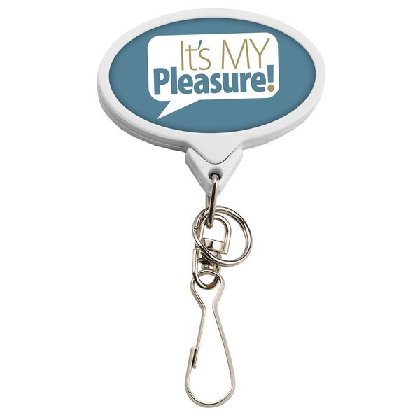 Bamboo Jumbo Oval Badge Reel