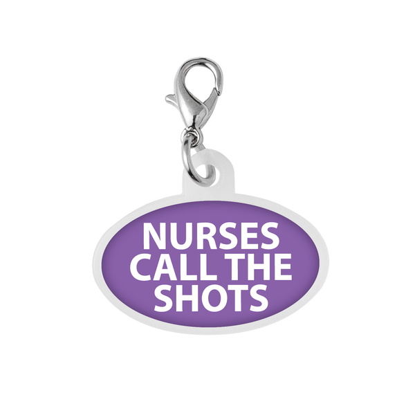 Oval Badge Reel Charm