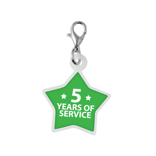Star Badge Reel Charm
