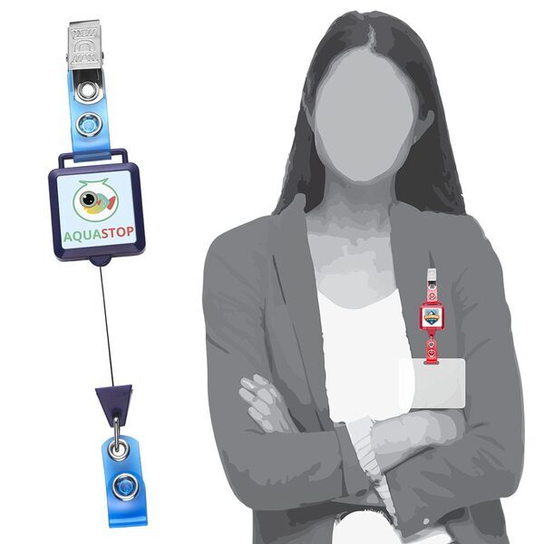 Square Hanger Badge Reel