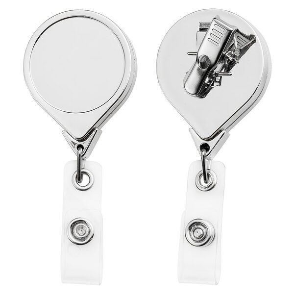 Chrome Jumbo Round Badge Reel