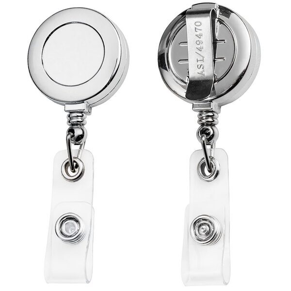 Chrome Round Badge Reel