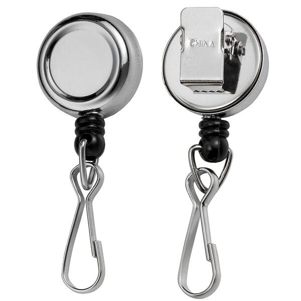 Chrome Metal Badge Reel