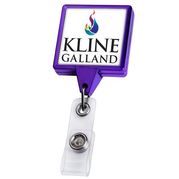 Color Chrome Jumbo Square Badge Reel