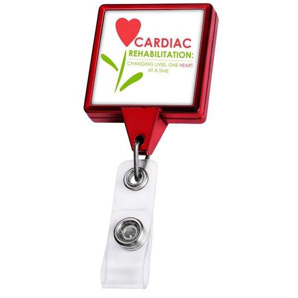 Color Chrome Jumbo Square Badge Reel