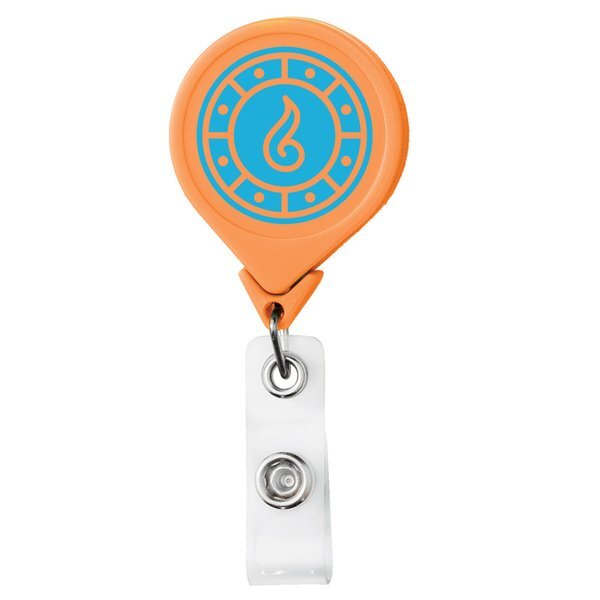 Neon Jumbo Round Badge Reel