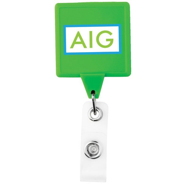 Neon Jumbo Square Badge Reel