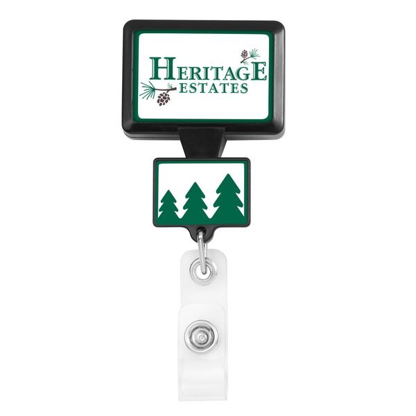 Double Up Rectangle Badge Reel