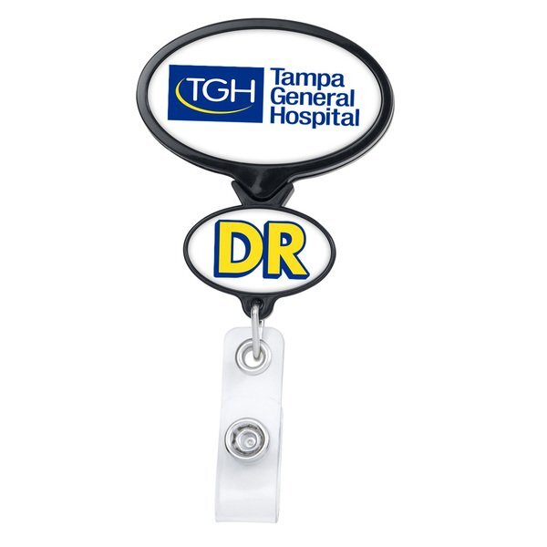 Double Up Oval Badge Reel