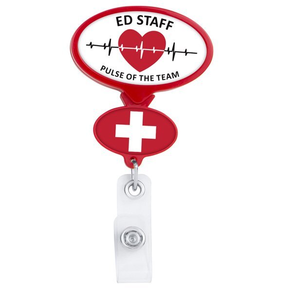 Double Up Oval Badge Reel