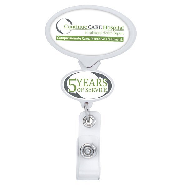Double Up Oval Badge Reel